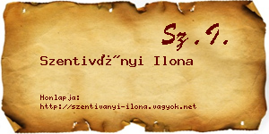 Szentiványi Ilona névjegykártya